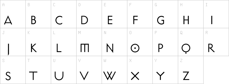 Uppercase characters