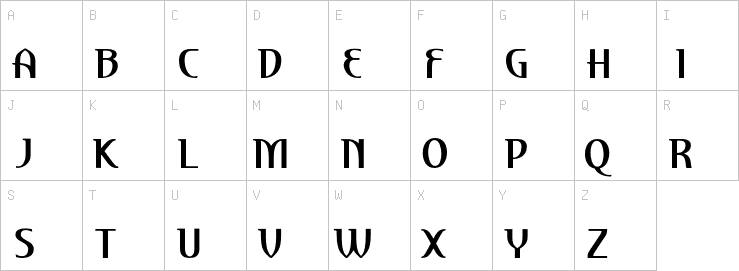 Uppercase characters