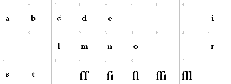 Uppercase characters
