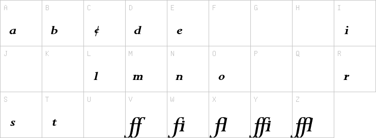 Uppercase characters