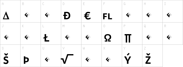 Uppercase characters