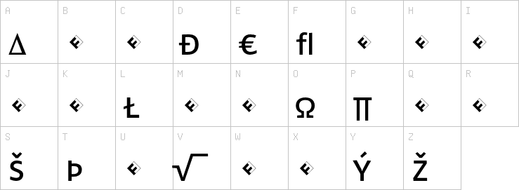 Uppercase characters