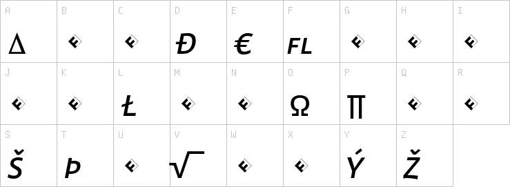 Uppercase characters