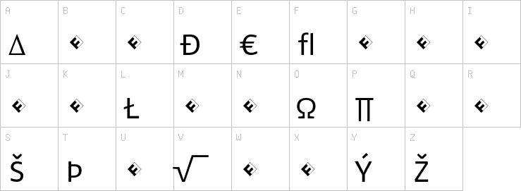 Uppercase characters