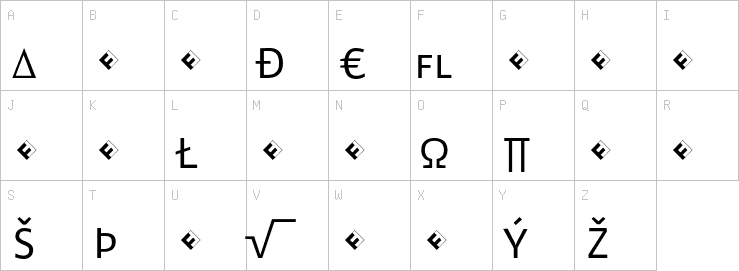 Uppercase characters