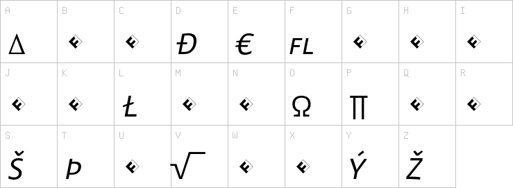 Uppercase characters