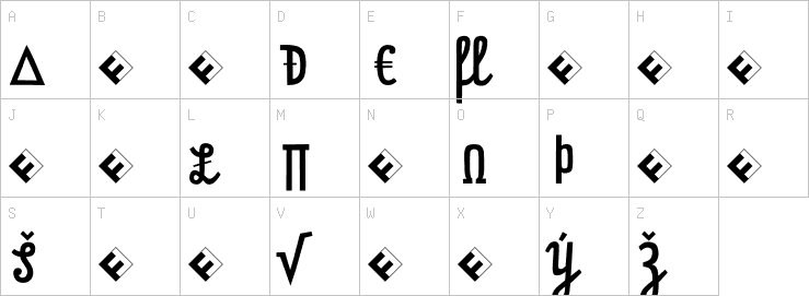 Uppercase characters