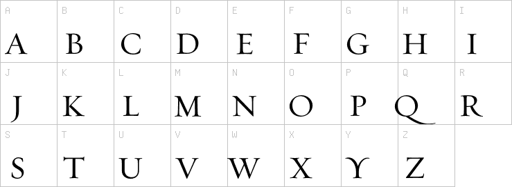Uppercase characters