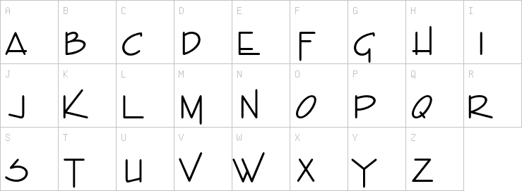 Uppercase characters