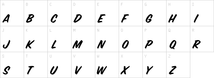 Uppercase characters