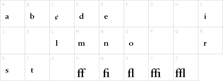 Uppercase characters