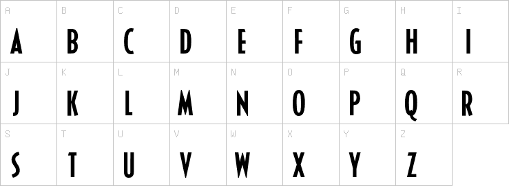 Uppercase characters