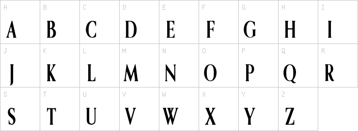 Uppercase characters