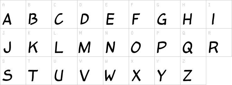 Uppercase characters