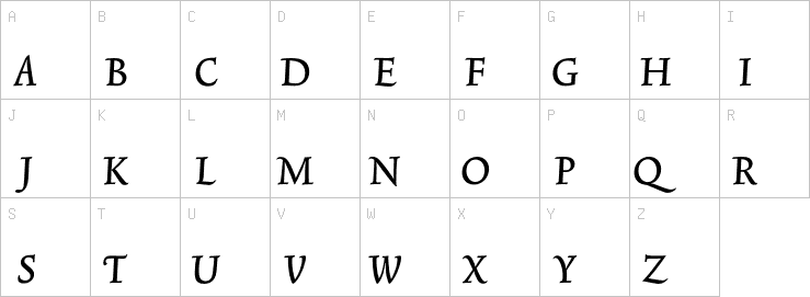 Uppercase characters