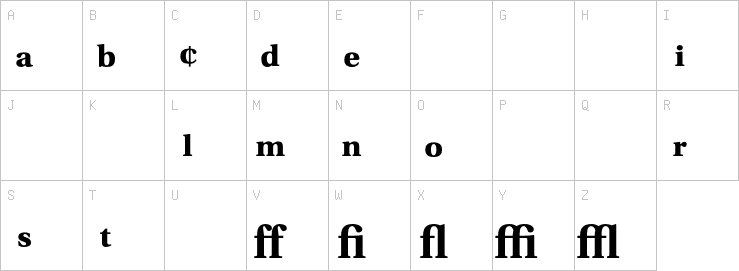 Uppercase characters