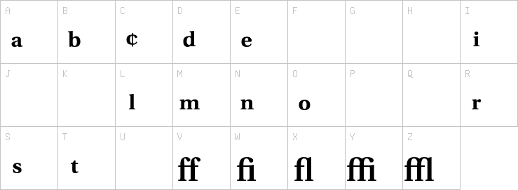Uppercase characters