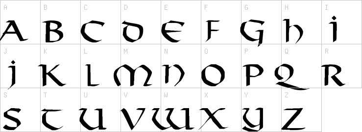 Uppercase characters