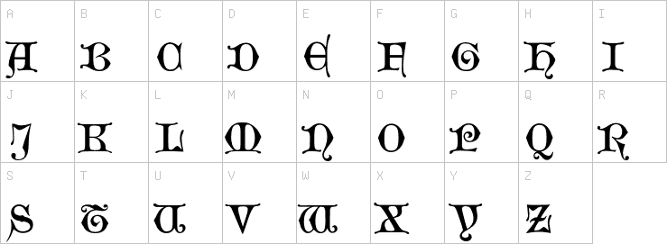 Uppercase characters