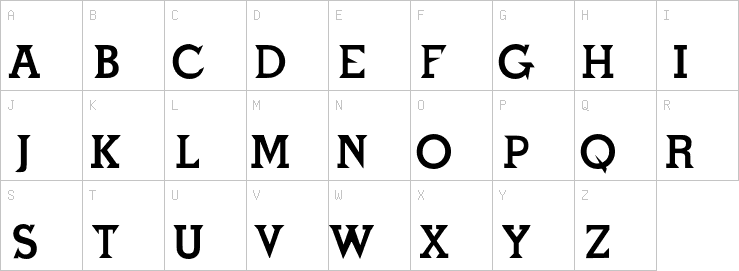 Uppercase characters