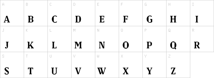 Uppercase characters