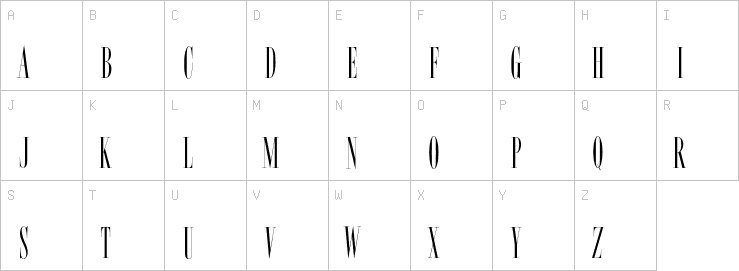Uppercase characters
