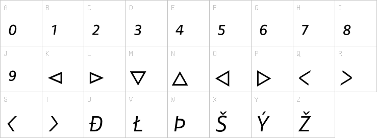 Uppercase characters