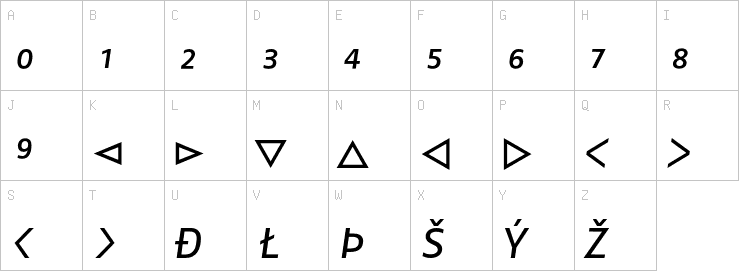 Uppercase characters