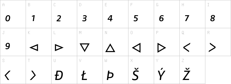 Uppercase characters