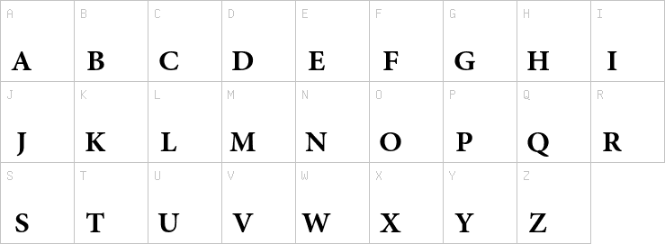 Uppercase characters