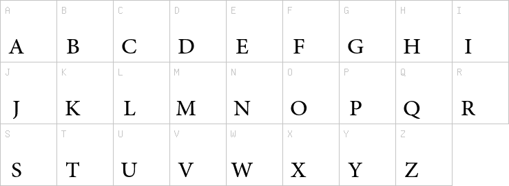 Uppercase characters