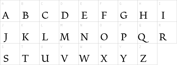 Uppercase characters