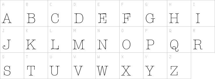 Uppercase characters