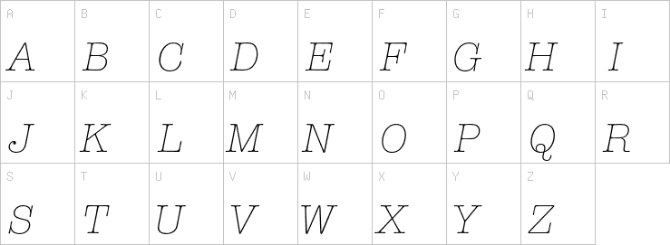 Uppercase characters
