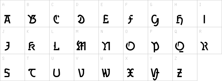 Uppercase characters
