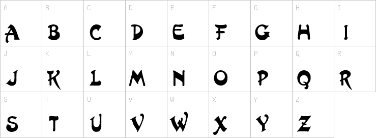 Uppercase characters