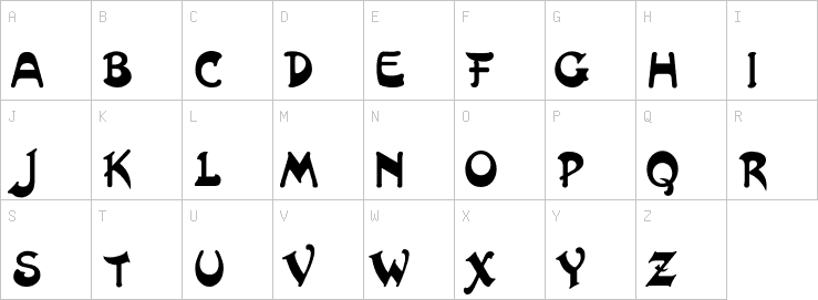 Uppercase characters