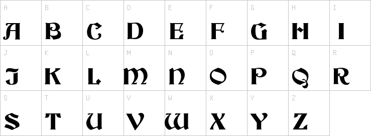 Uppercase characters