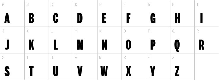 Uppercase characters