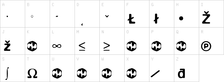 Uppercase characters