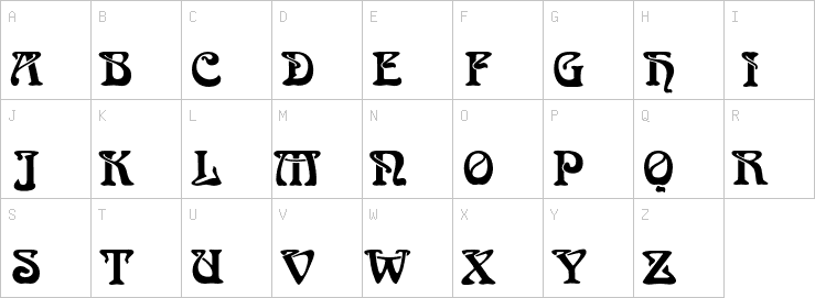 Uppercase characters