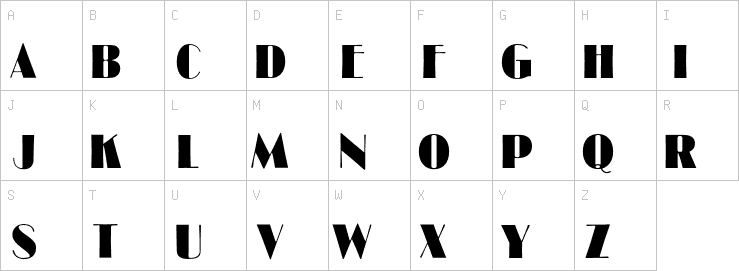 Uppercase characters