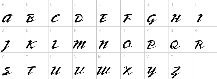 Uppercase characters