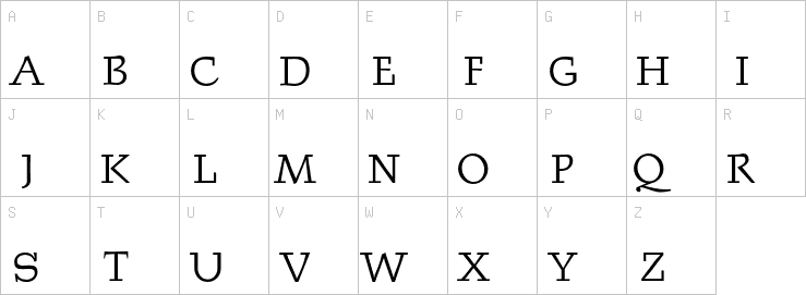 Uppercase characters