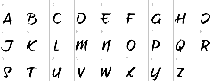 Uppercase characters
