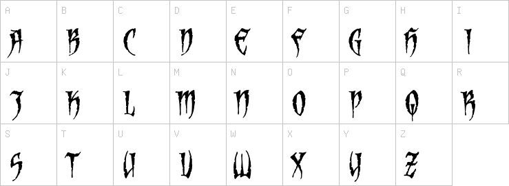 Uppercase characters