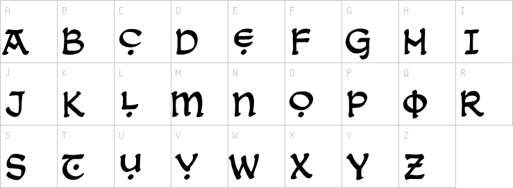 Uppercase characters