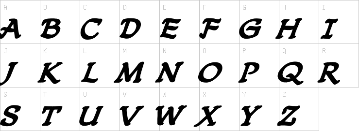Uppercase characters