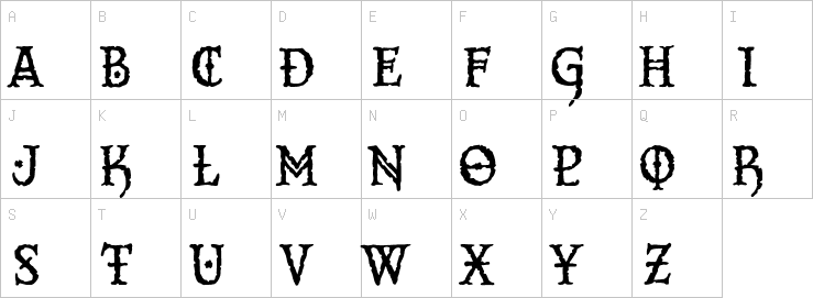 Uppercase characters