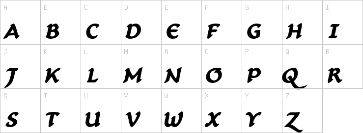 Uppercase characters